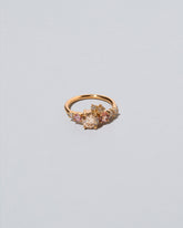 Luna Ring - Champagne Diamond on light color background.