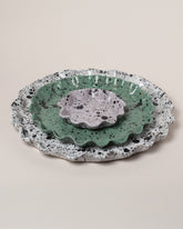 Recreation Center Ruffle Platter Set on light color background.