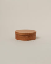 Rikke Falkow 6" Cherry Wood Oval Box on light color background.