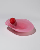 Helle Mardahl Chili Red & Pink Bon Bon Breakfast Bowl on light color background.