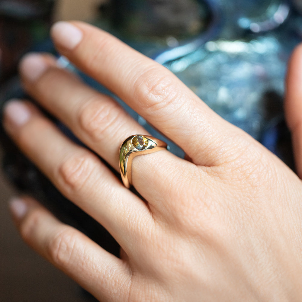 product_details::Slope Ring on model.