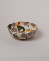 Slush Club Small Nerikomi Bowl No. 102 on light color background.