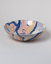 Slush Club Large Nerikomi Bowl No. 103 on light color background.