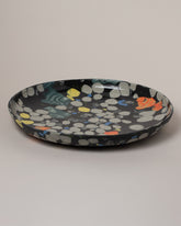 Slush Club Nerikomi Platter No. 235 on light color background.