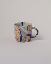 Slush Club Nerikomi Mug No. 103 on light color background.