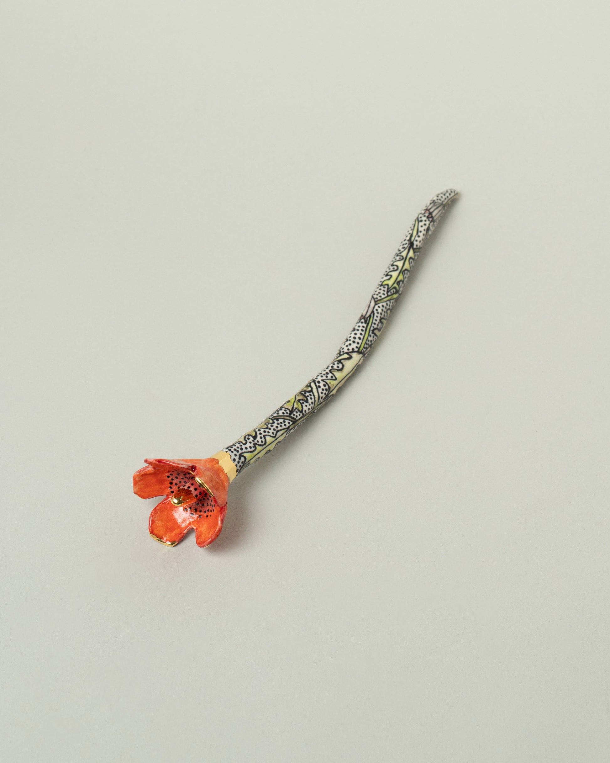 Suzanne Sullivan For Your Pleasure Poppy Flower on light color background.