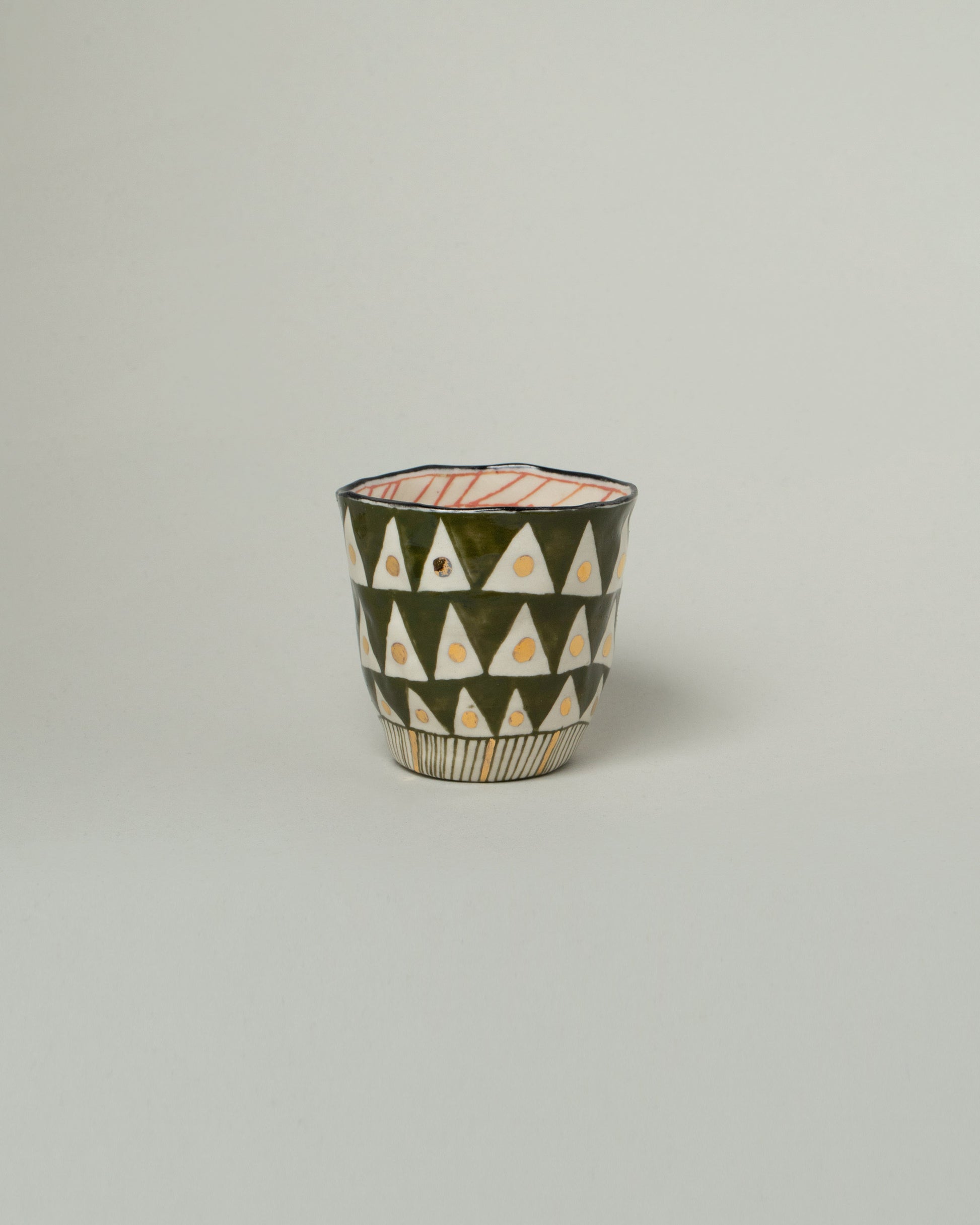 Suzanne Sullivan Eight Pasture Tumbler on light color background.