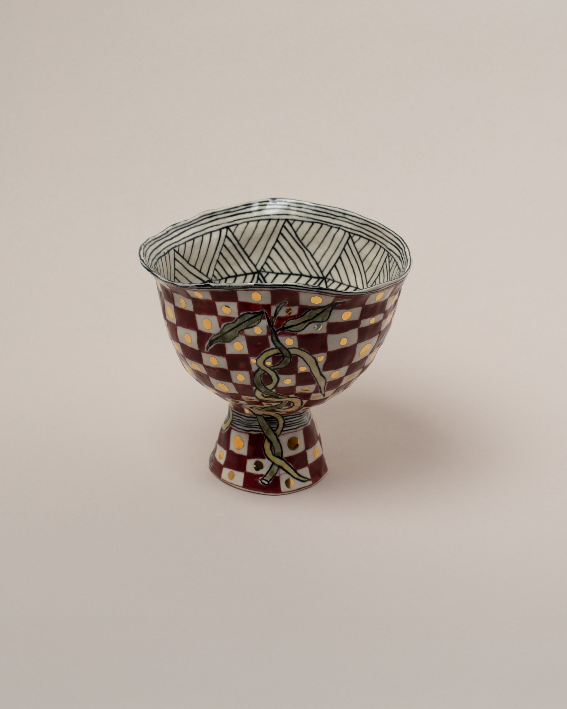 Suzanne Sullivan A Few Propositions Footed Bowl on light color background.