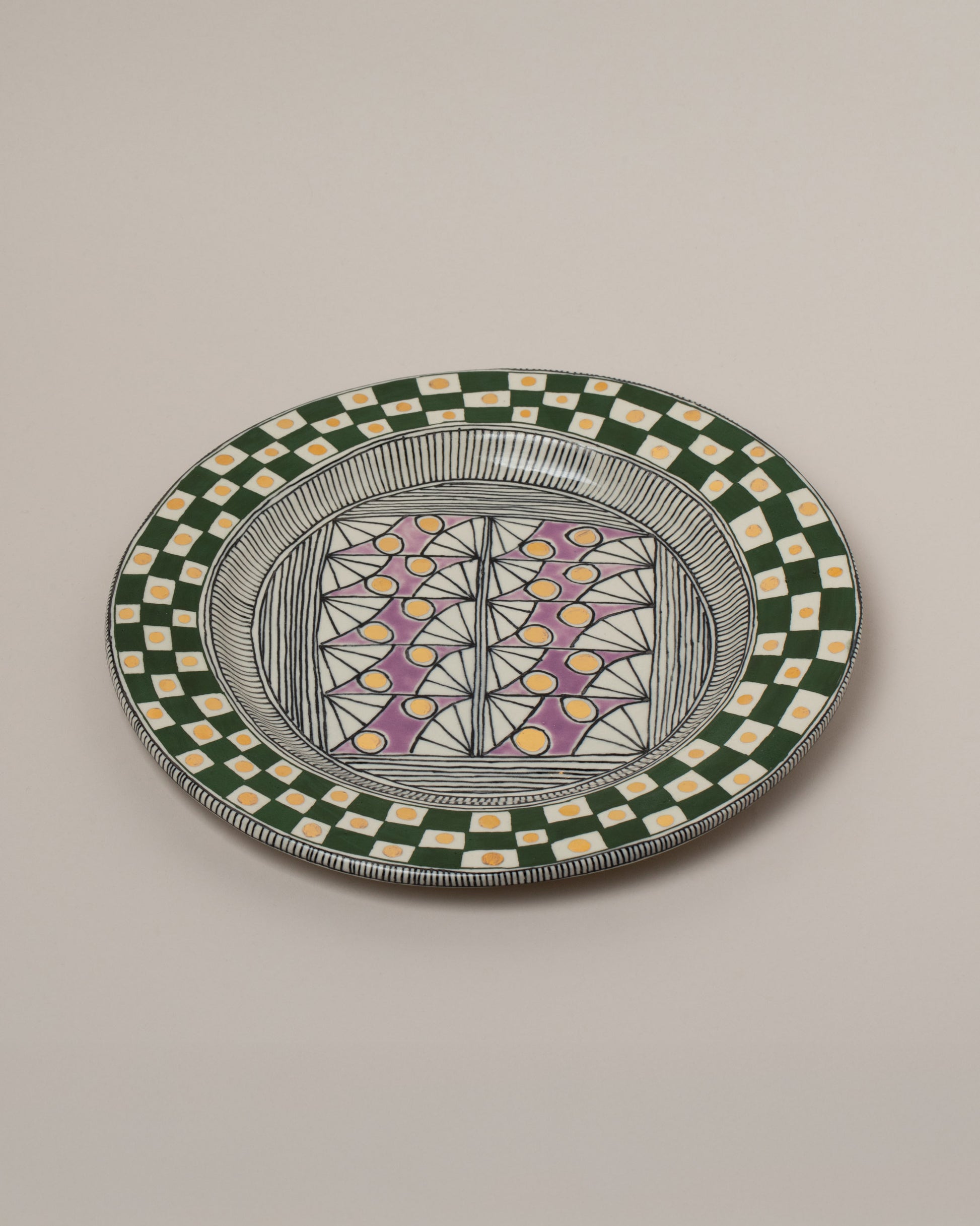 Suzanne Sullivan One Fell Into A Trance Plate on light color background.