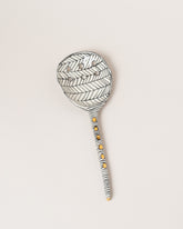 Suzanne Sullivan Three I Can Promise 8.5" Spoon on light color background.