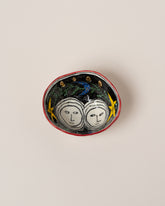 Suzanne Sullivan Gemini Zodiac Sign Small Bowl on light color background.