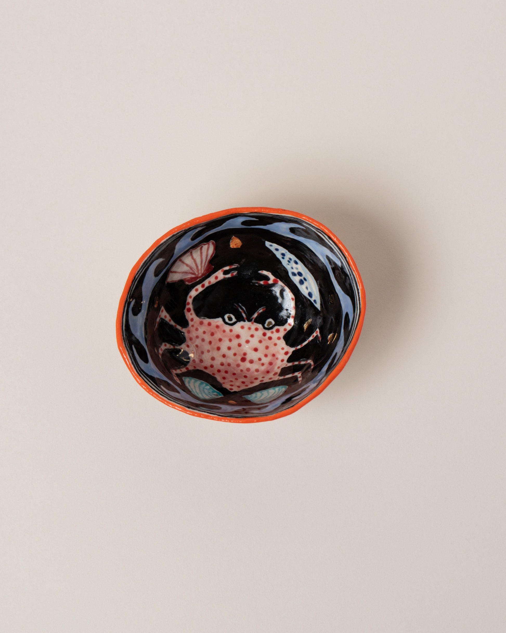 Suzanne Sullivan Cancer Zodiac Sign Small Bowl on light color background.