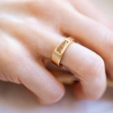 product_details::Smitten Ring on model.