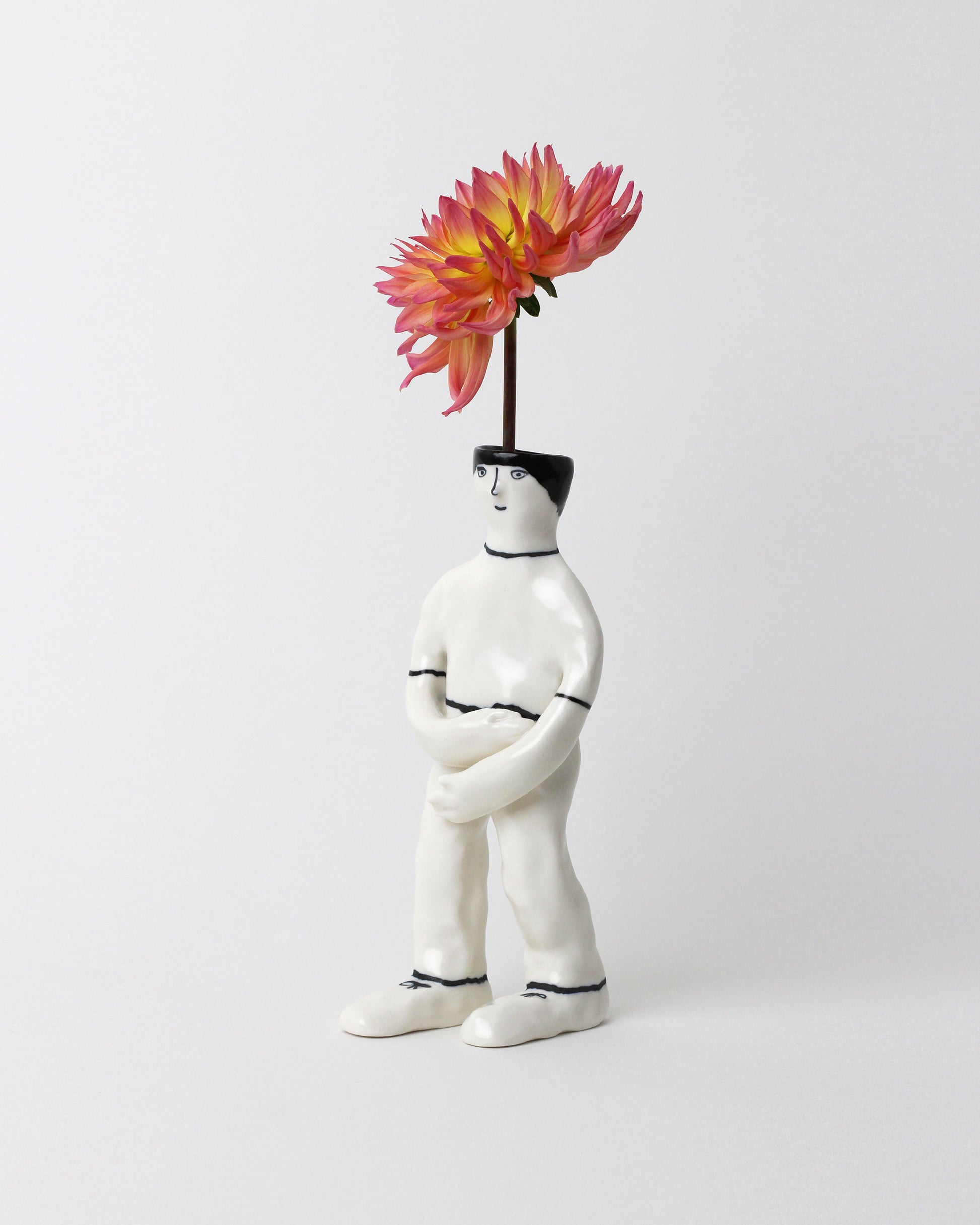 Eleonor Boström Walking PARK Guy Vase on light color background. Flower not included.