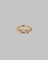 Moval Diamond Transformation Ring on light color background.
