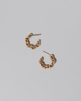 Two Tone Wrapped Hoop Earrings