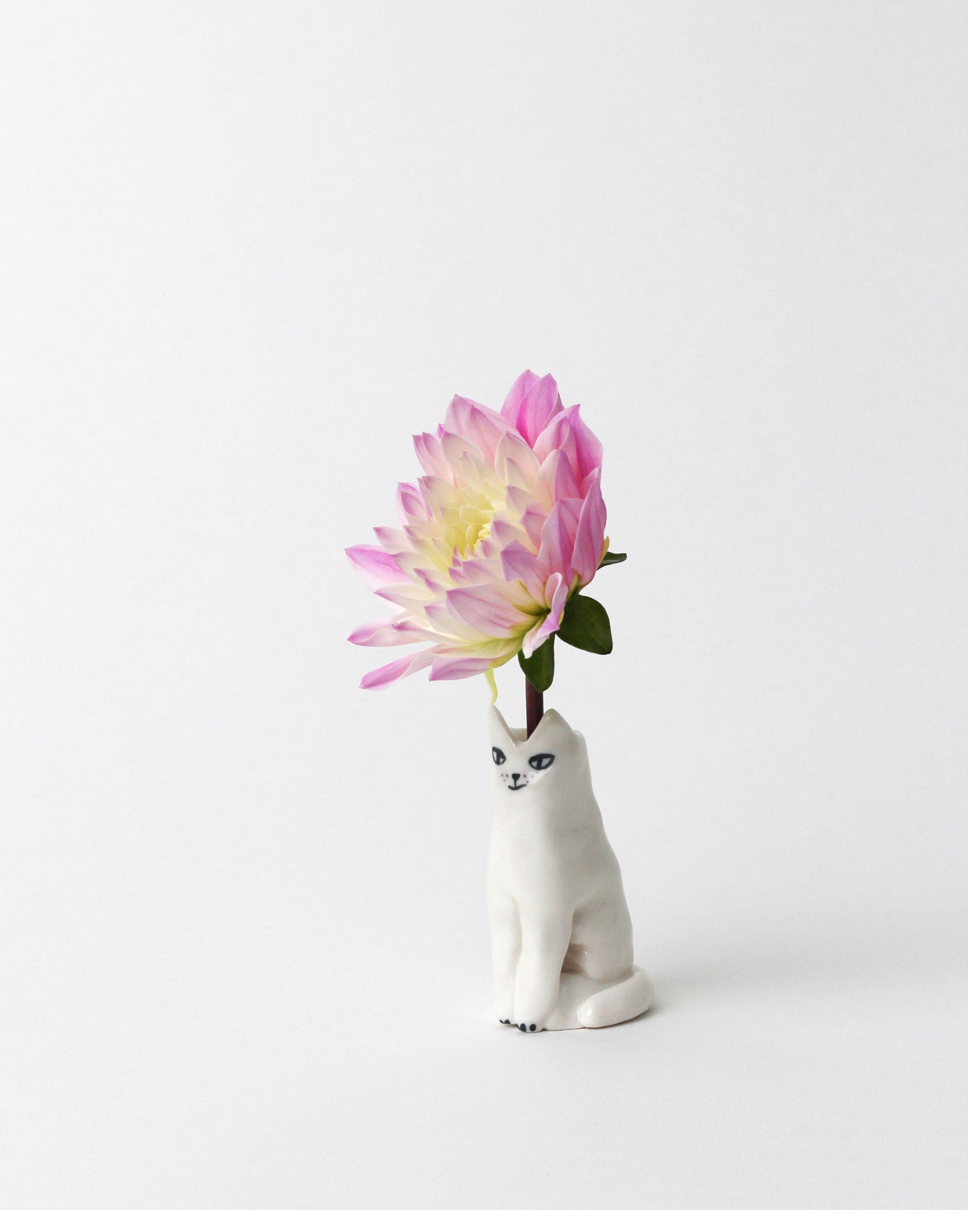 Eleonor Boström PARK Cat Vase on light color background. Flower not included.