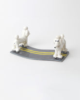 Eleonor Boström Poodle PARK Small Road Cheese Platter on light color background.