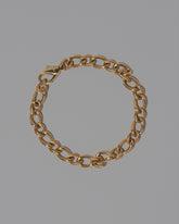 Vintage Cartier Alternating Textured Link Bracelet on light color background.