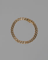 Vintage Cartier Square Link Bracelet on light color background.