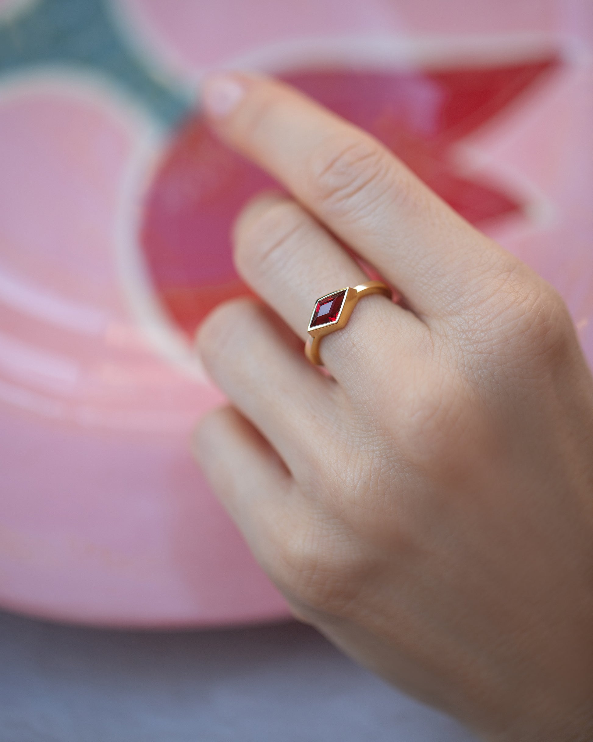 Warmhearted Ring on model.