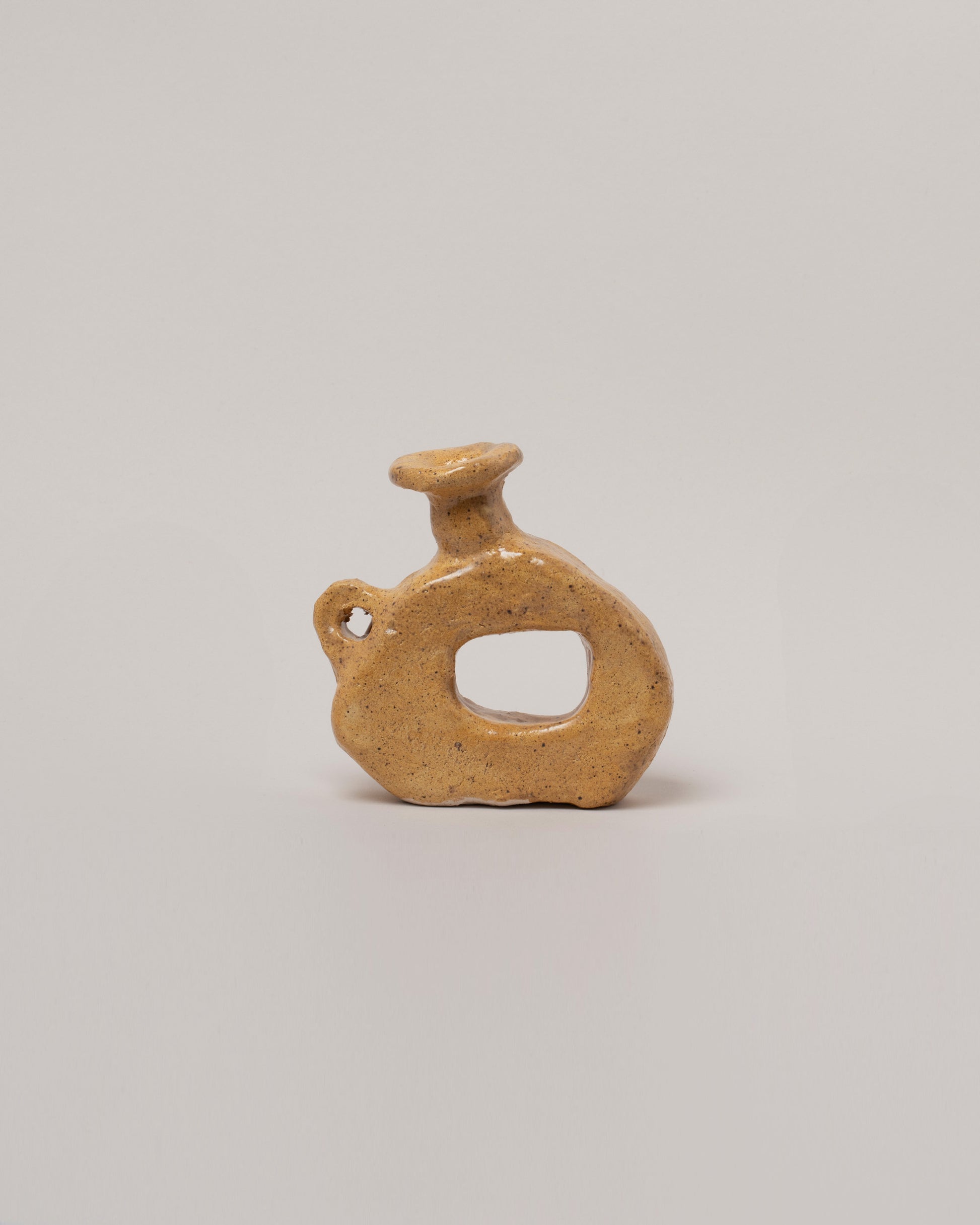 Willem van Hooff Clay Tiny Core Vessel on light color background.