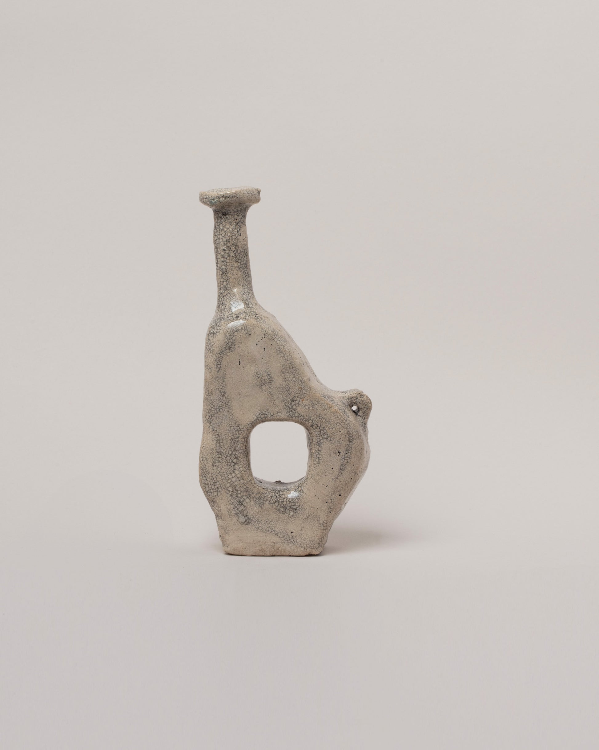 Willem van Hooff Limestone Tiny Core Vessel on light color background.
