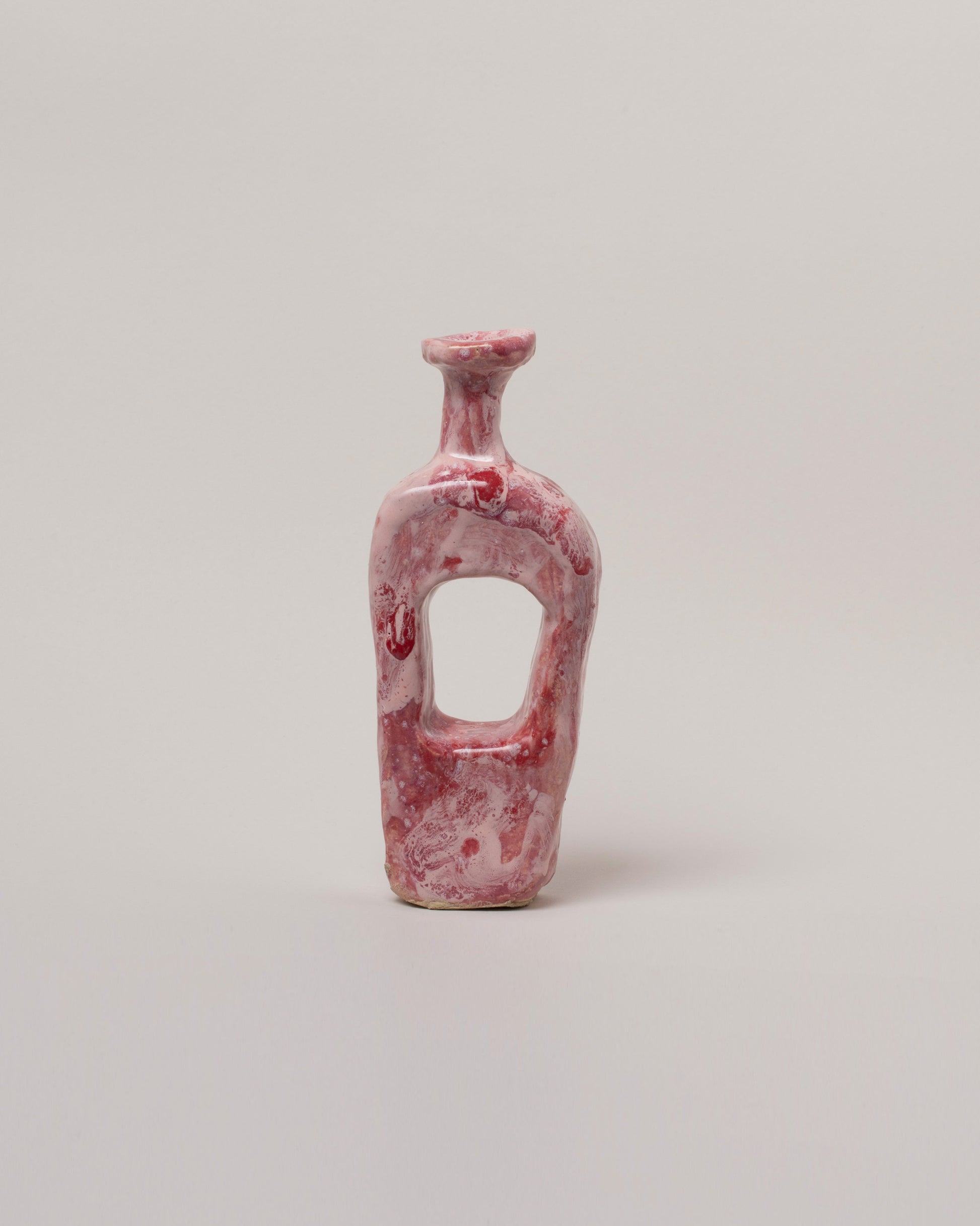 Willem van Hooff Rose Tiny Core Vessel on light color background.