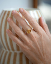 Calm Ring on model.