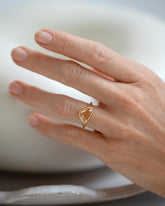 Serene Ring on model.