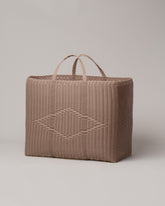 Palorosa Powder Extra Large Handwoven Tote Basket Bag on light color background.