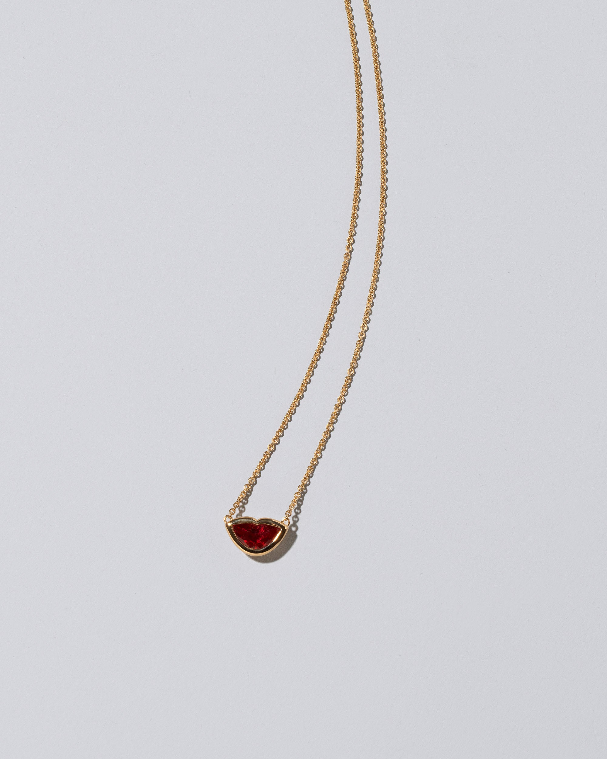 Lover's Kiss Necklace - Red Spinel