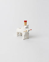 Eleonor Boström Samoyed PARK Matchstick Dog on light color background.