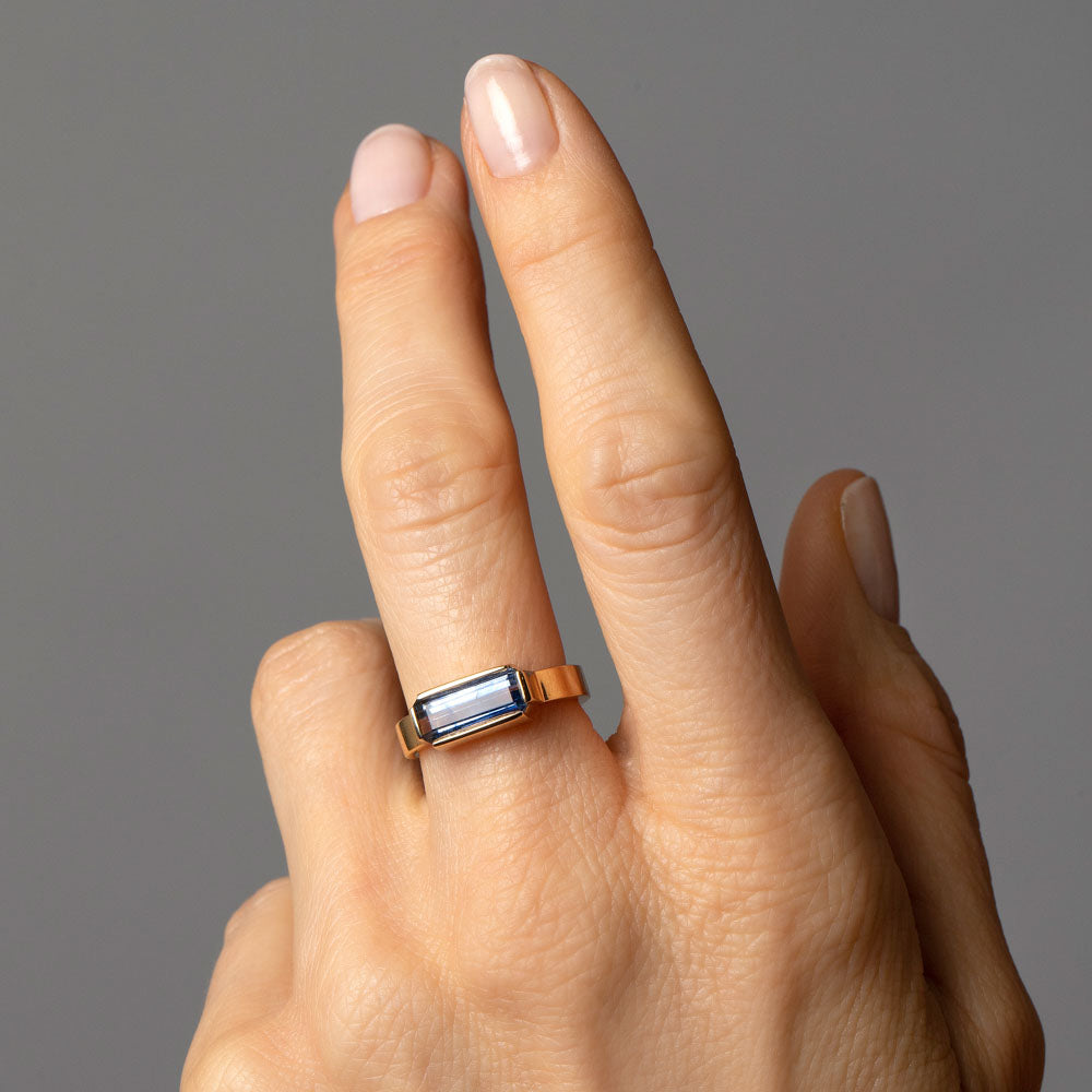 product_details::Double Over Ring on model.