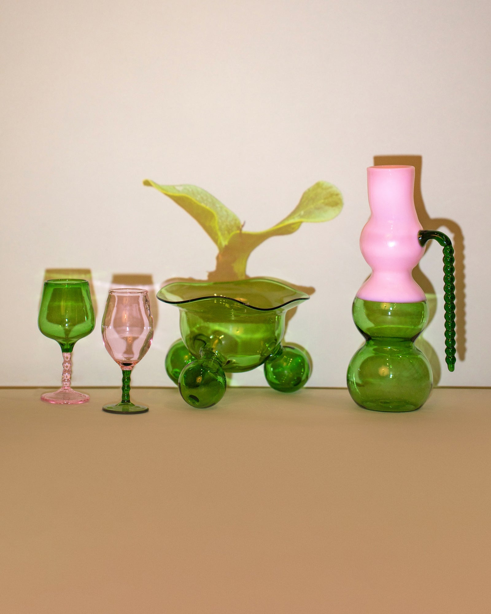 Styled image feature colorful glassware from Ornamental by Lameice.