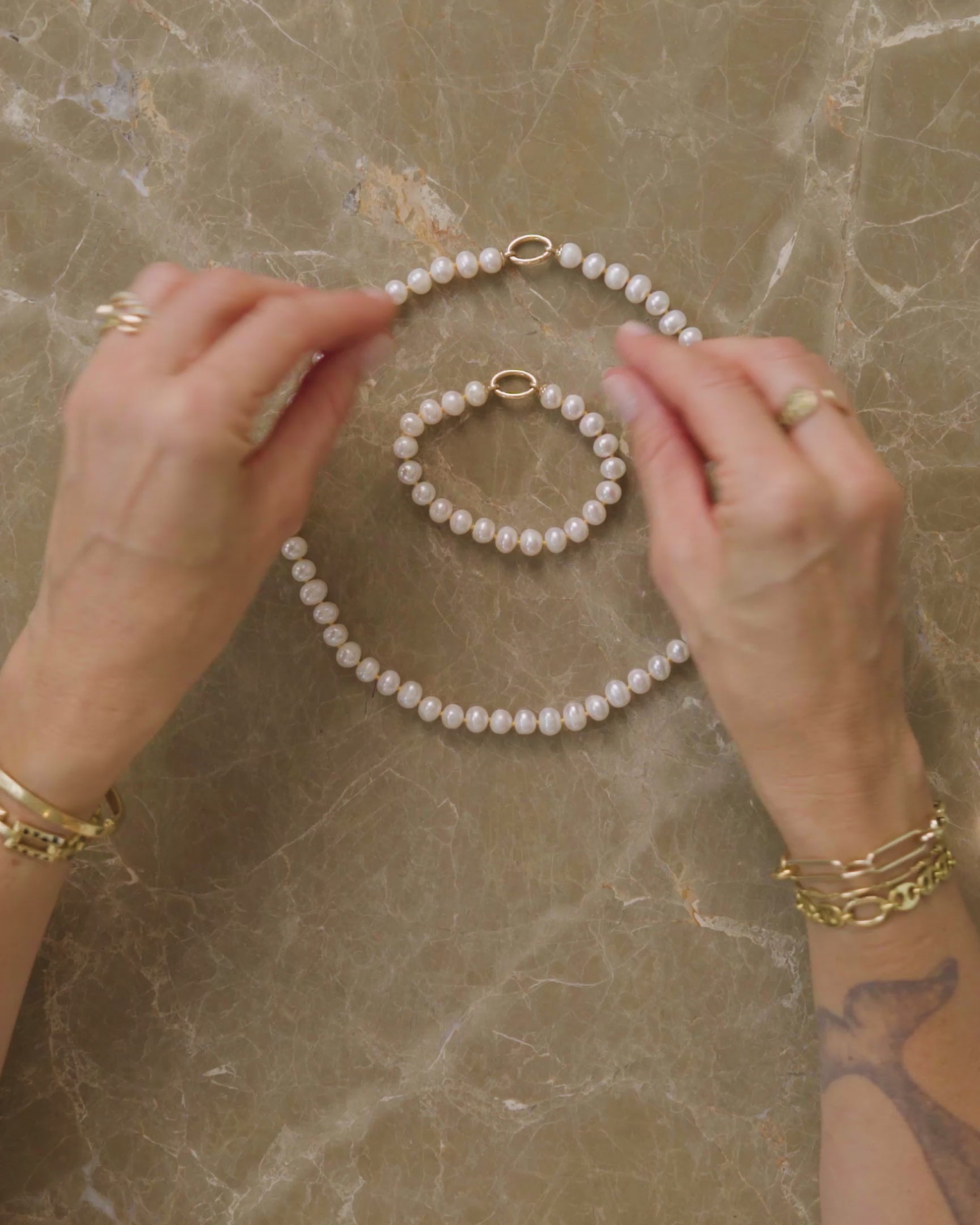 Pearl Openable Link Necklace | Mociun