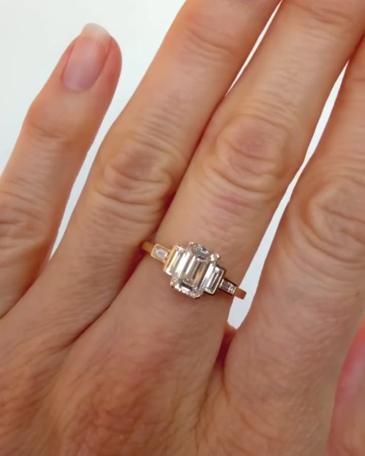 Diamond Assertion Ring on model.