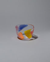 Bow Glassworks Tutti Frutti Bowl on light color background.