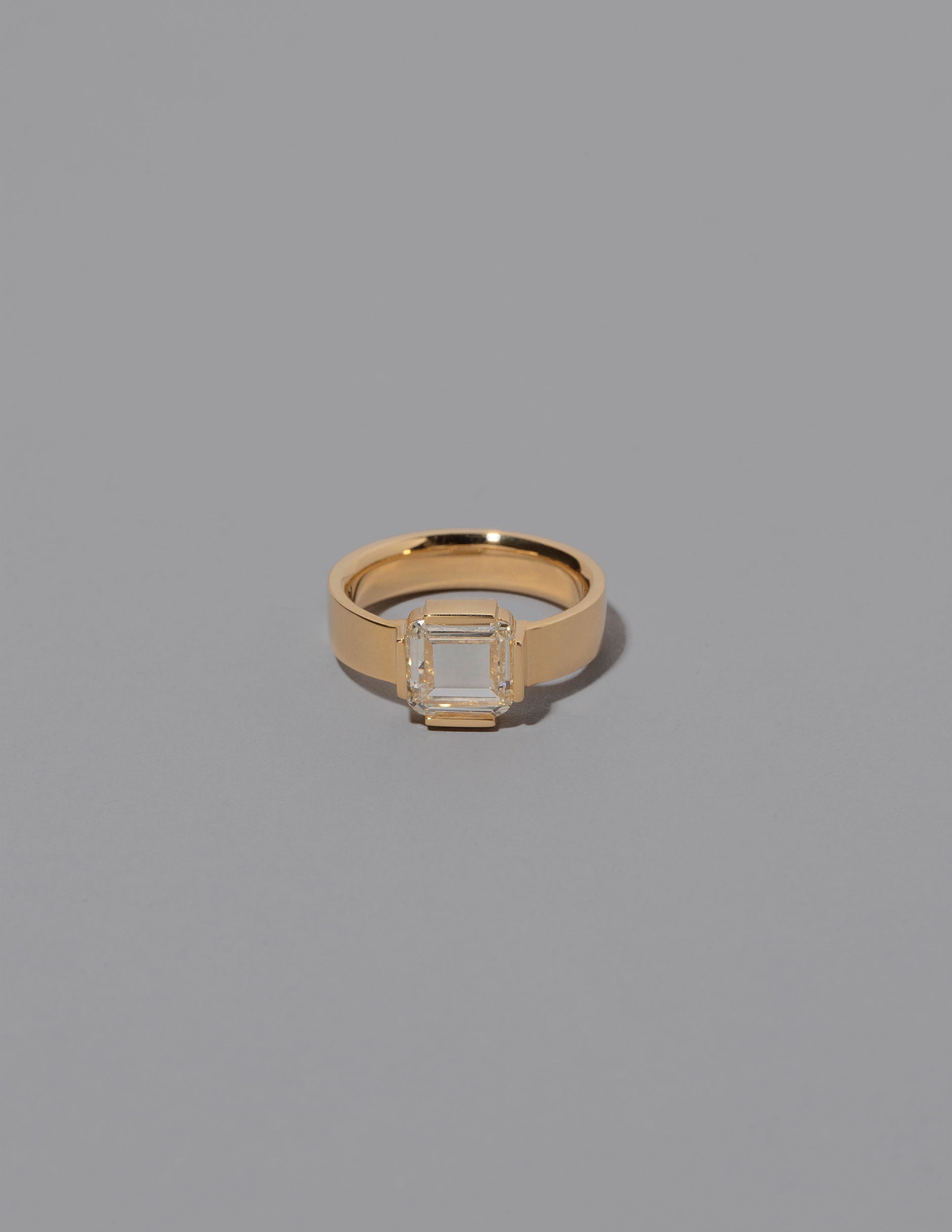 Flatten Ring on grey color background.