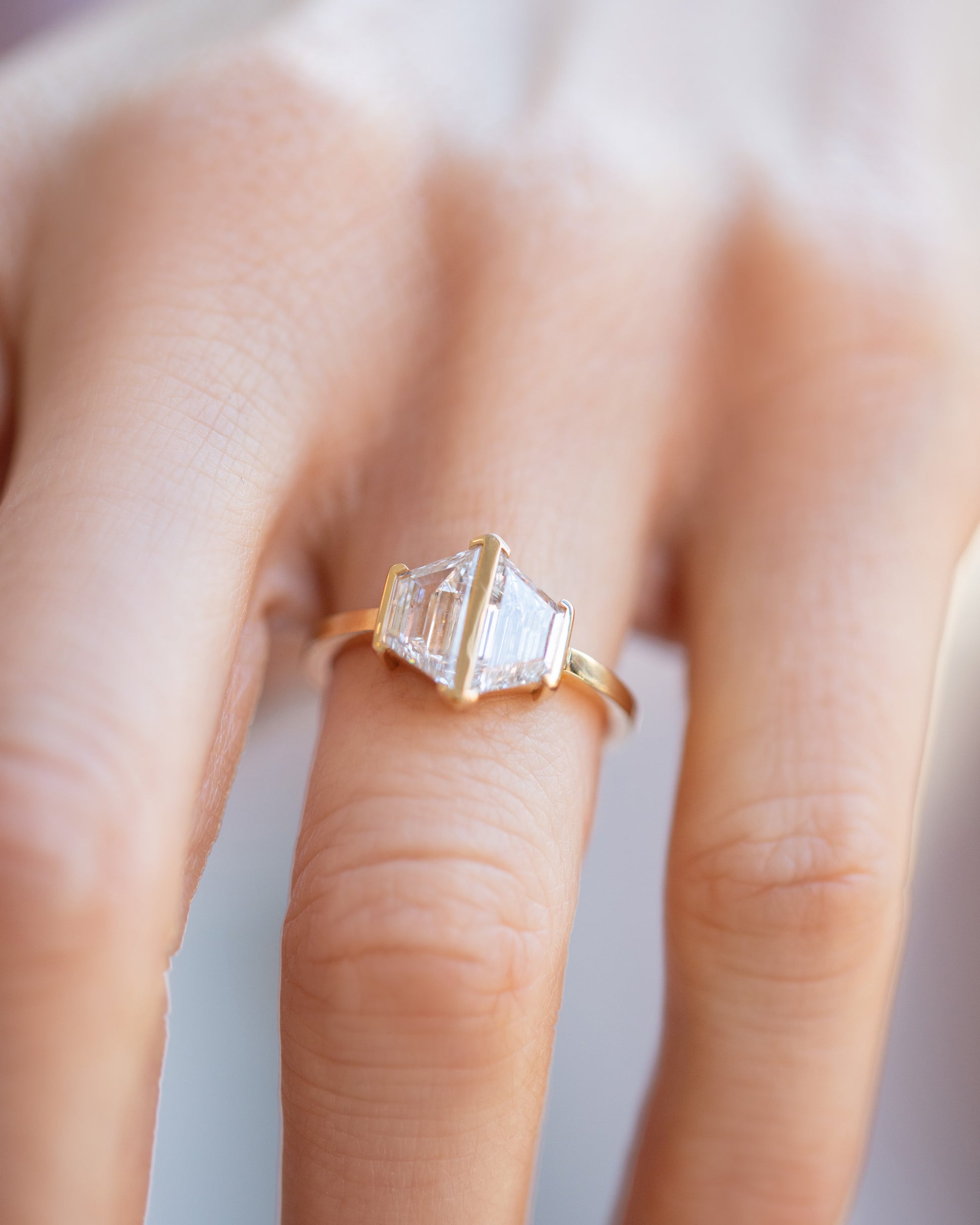 Adoration Ring on model.