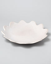 Morgan Peck Pearl Scallop Platter on light color background.