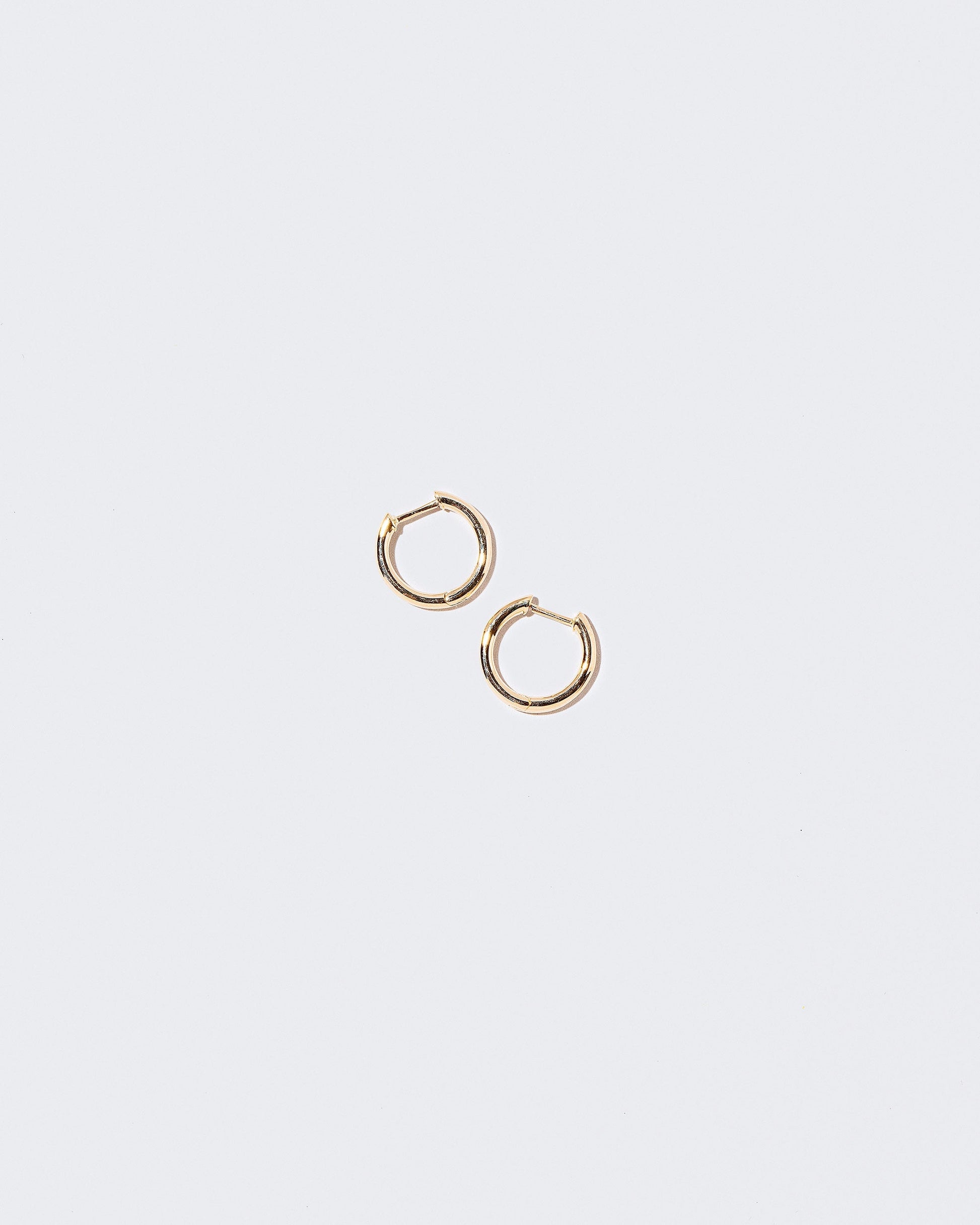 Gold Classic Solid Snack Hoops on light color background.