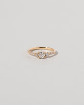  Patira Ring - White Diamond on light color background.