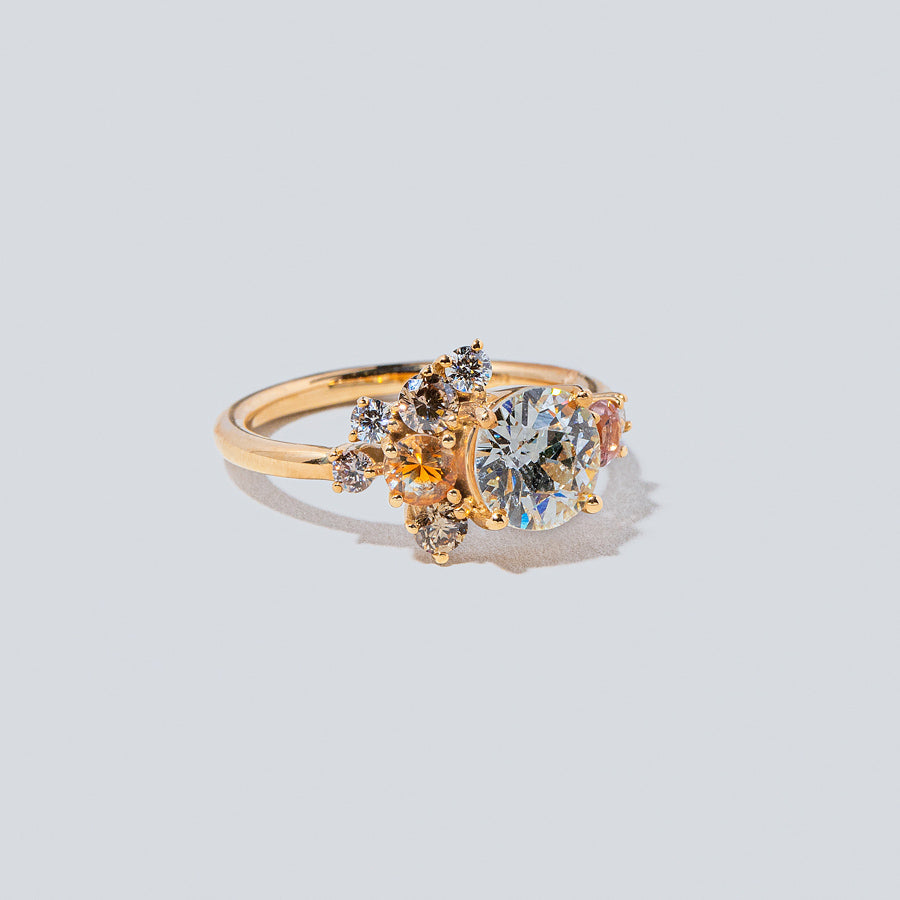 product_details::Vega Peach Ring on light colored background