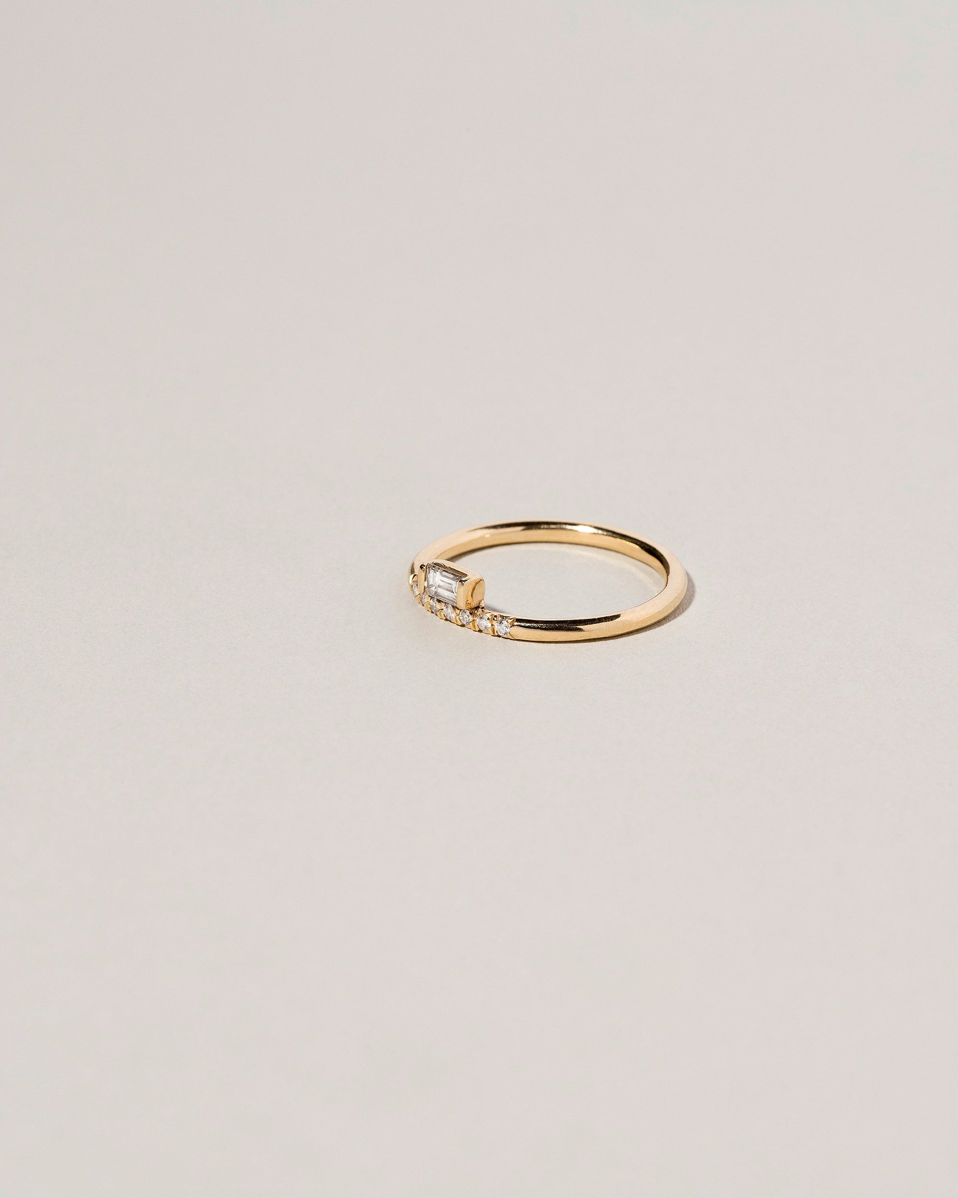 Stacked Ring - Baguette on light color background.