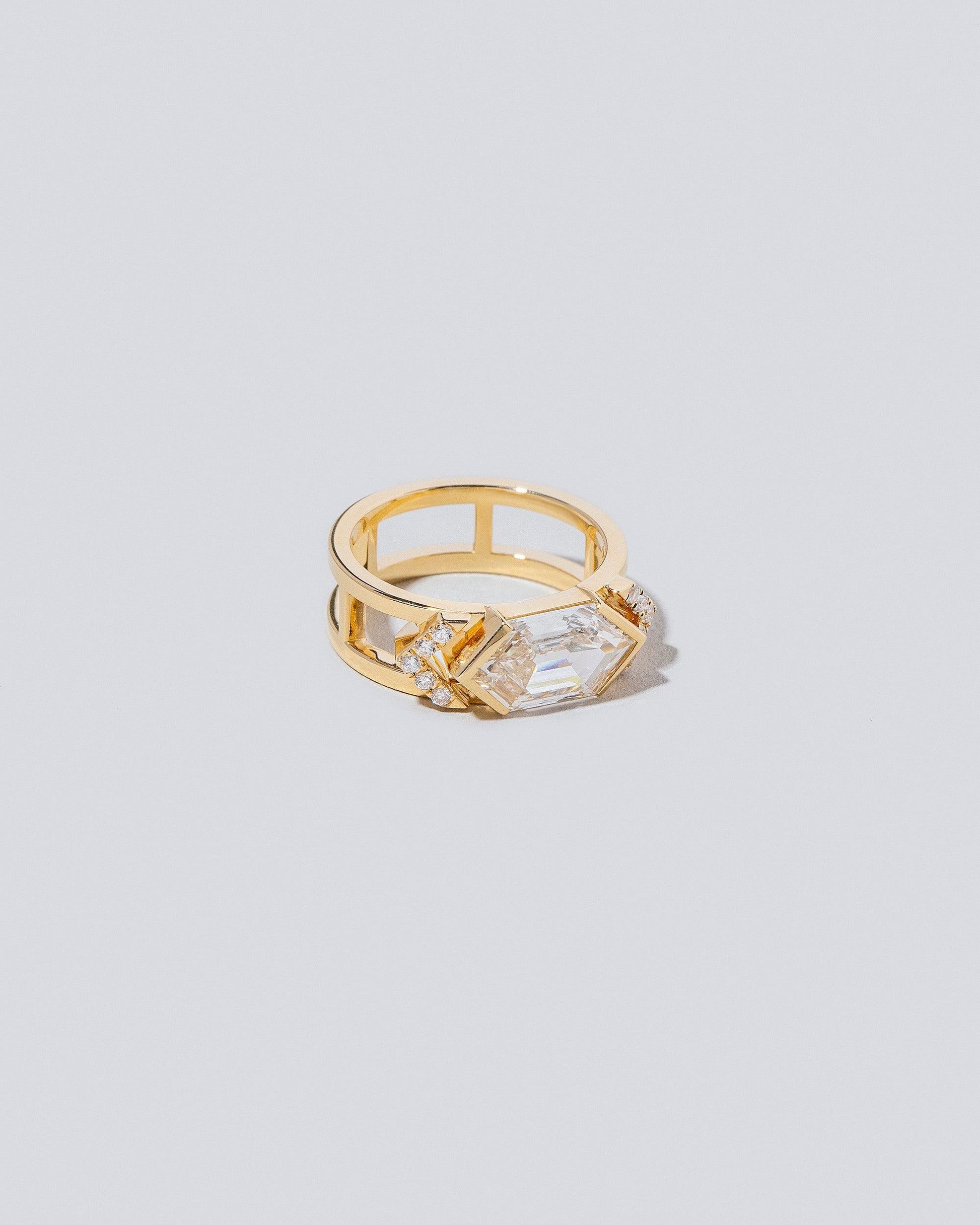  Empire Ring on light color background.