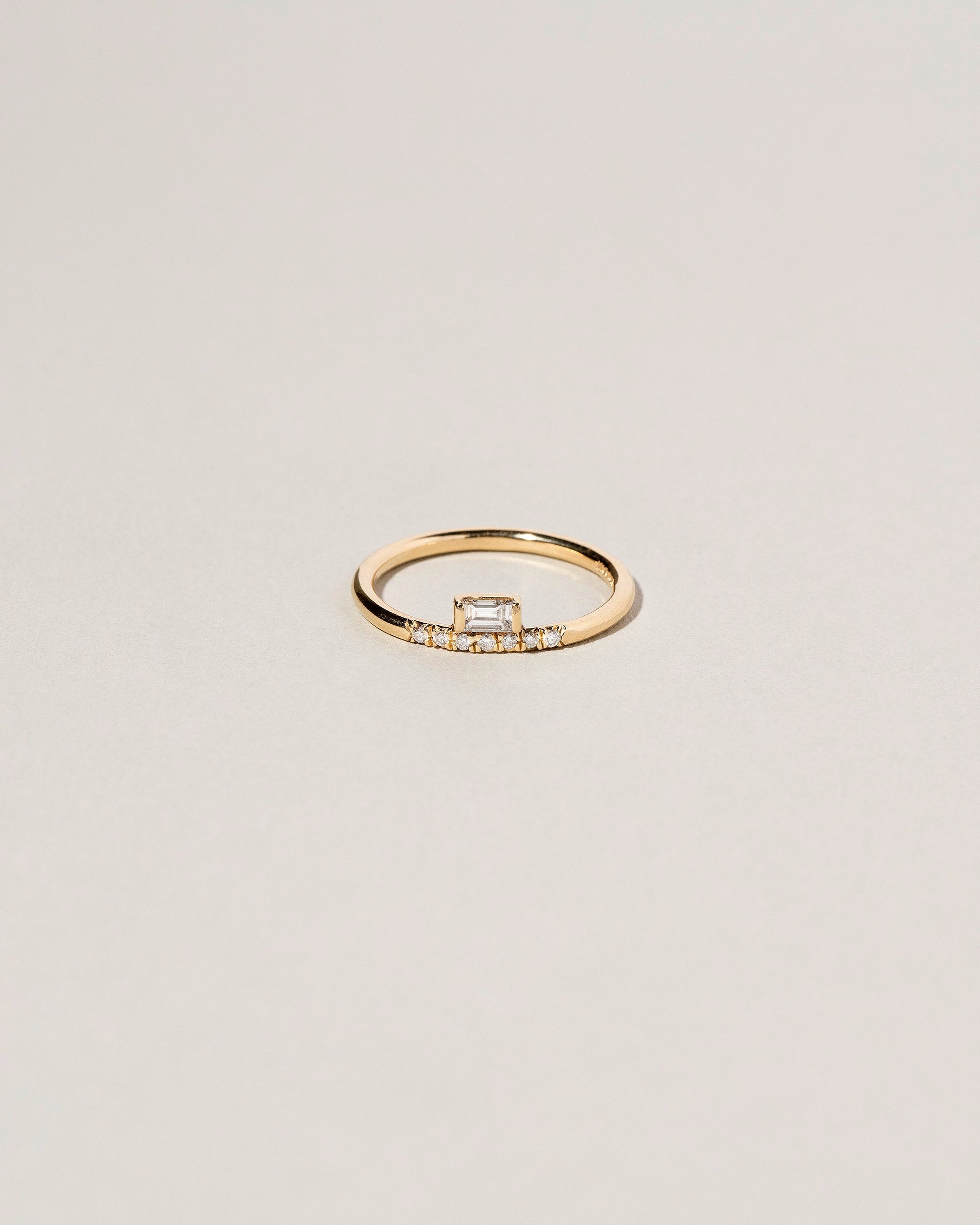  Stacked Ring - Baguette on light color background.