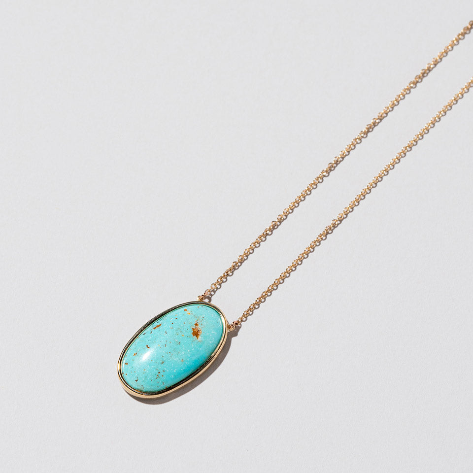 product_details:: Turquoise Necklace on light color background.