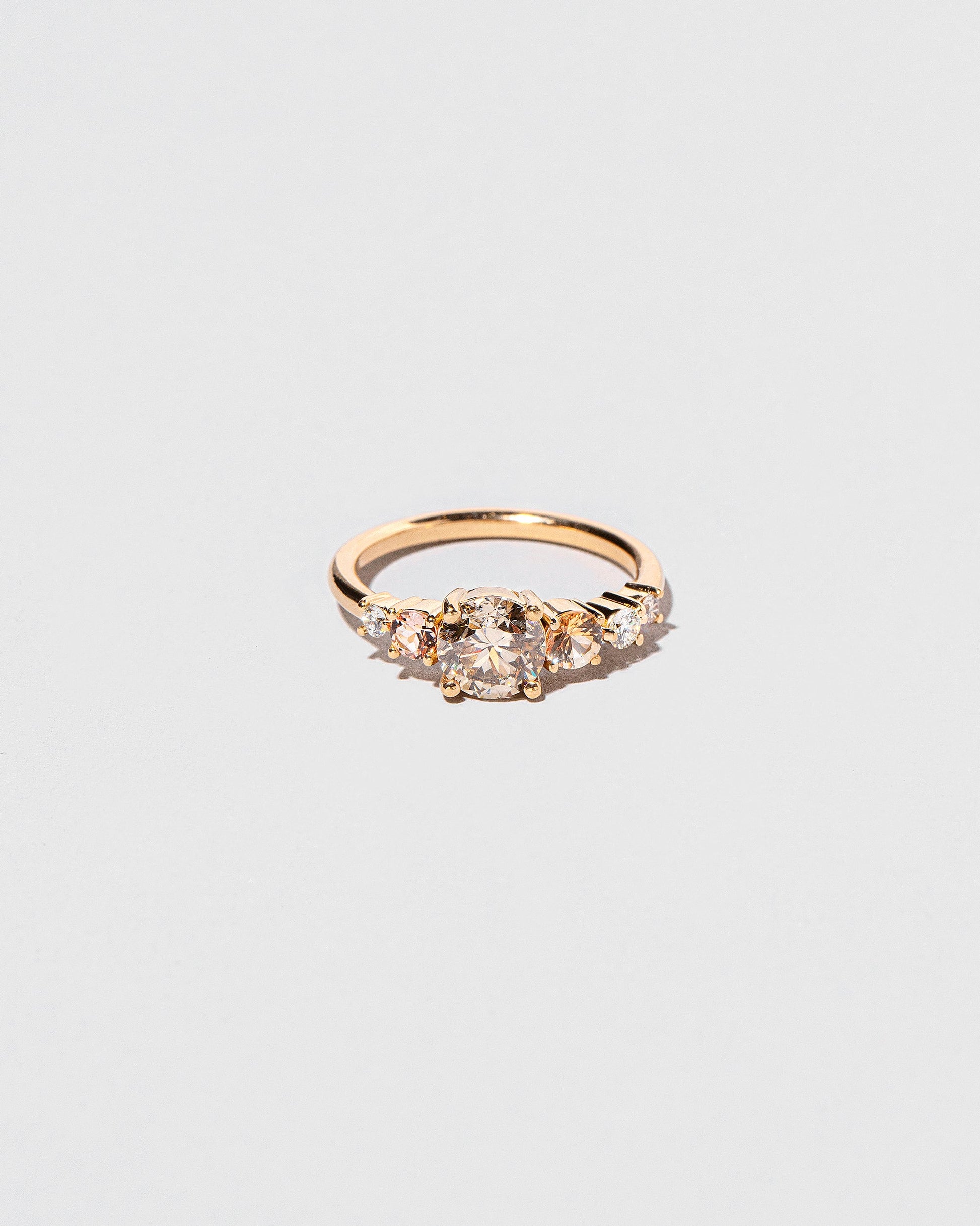  Capella Ring - Champagne Diamond on light color background
