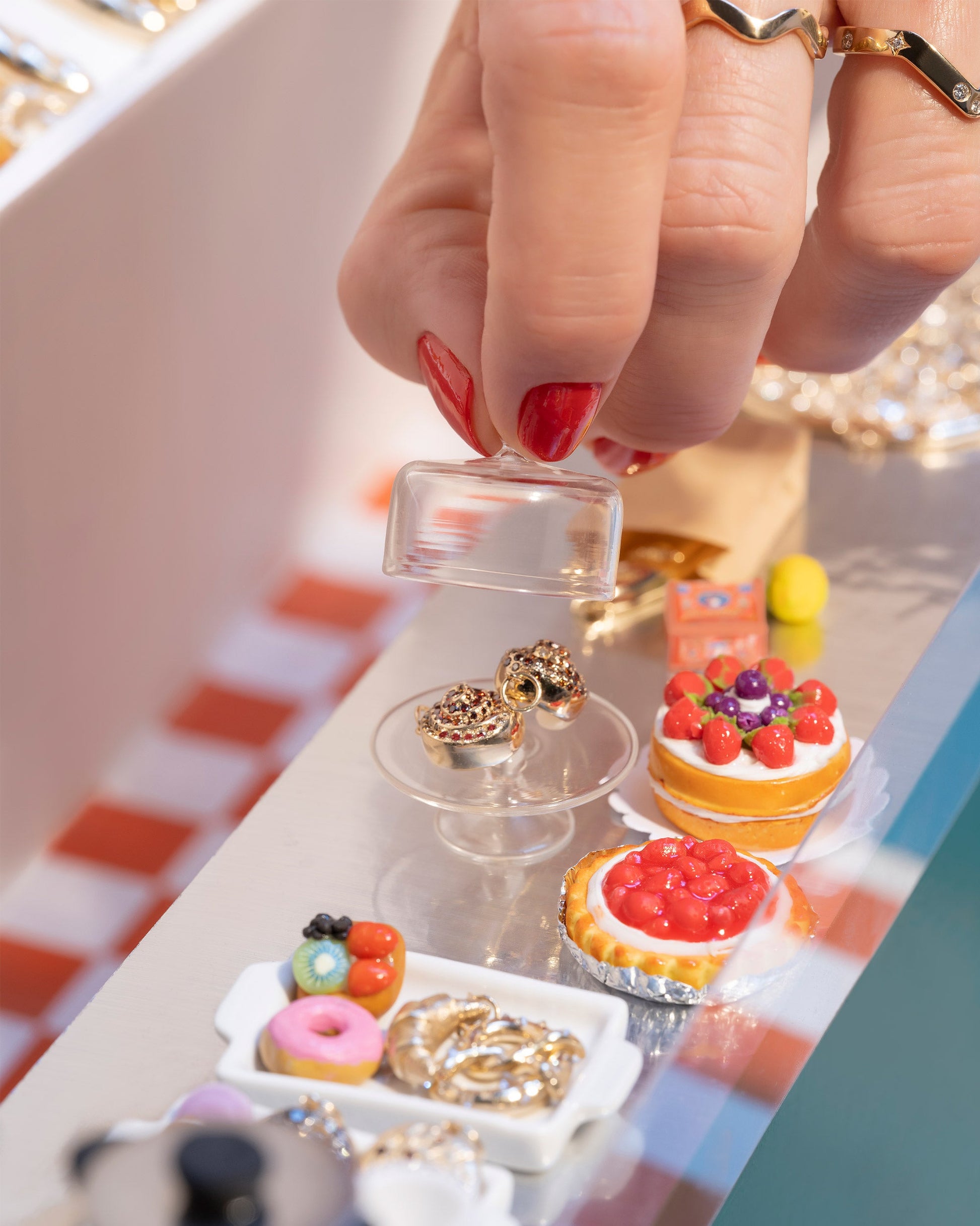 Editorial photo of Fine Foods Minimarket miniature set   